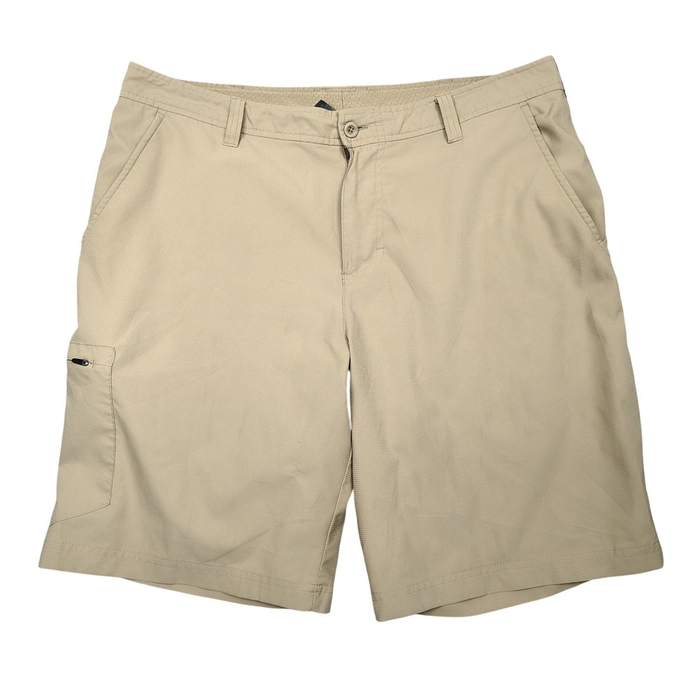 Champion Cargo Shorts Mens 36W Khaki Ripstop Hiking Performance 99222-P9G
